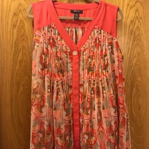 Style & Co. Sleeveless Ladies Top-Size: XL NWOT